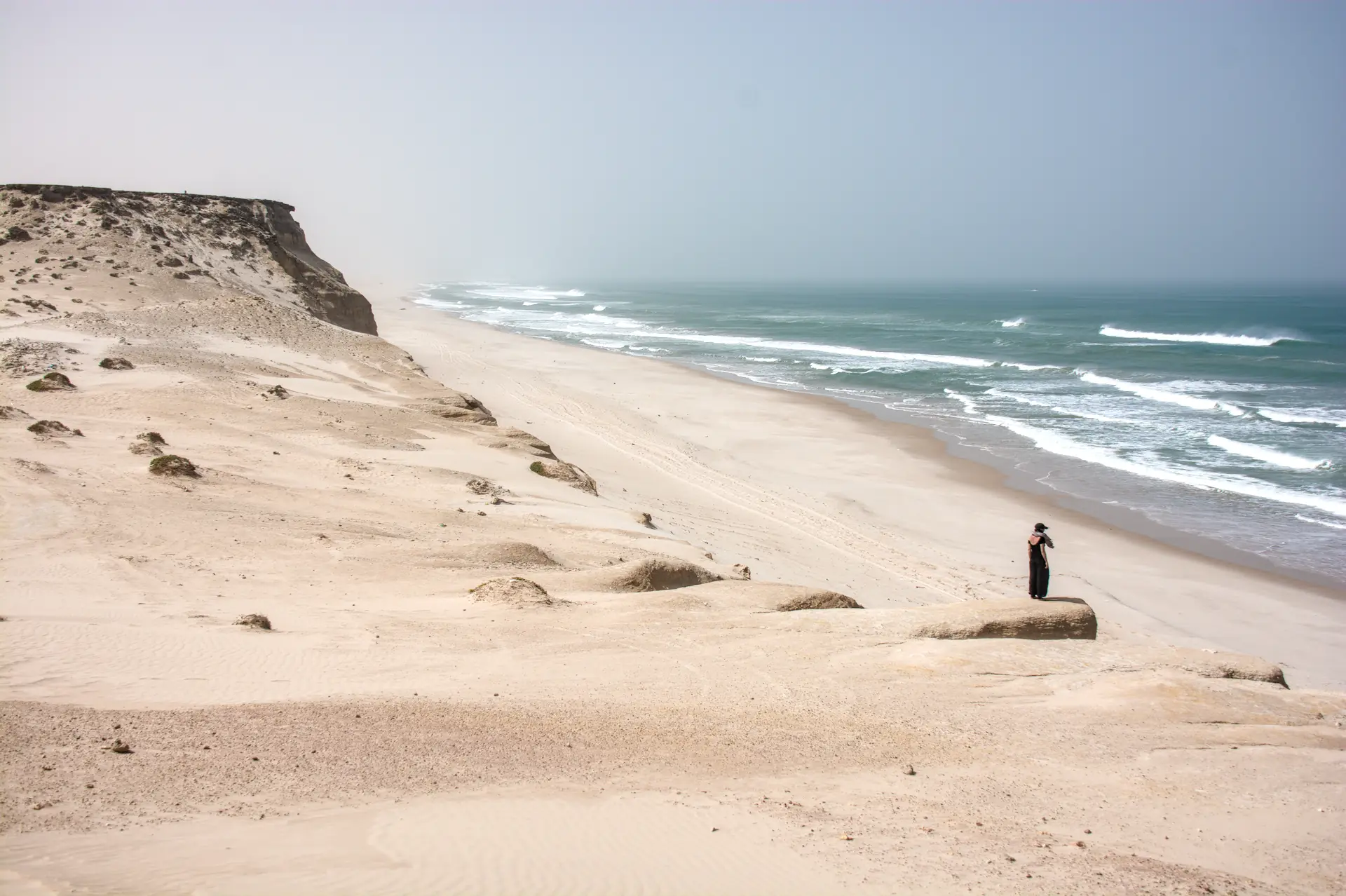 Falaise Océan Dakhla matin