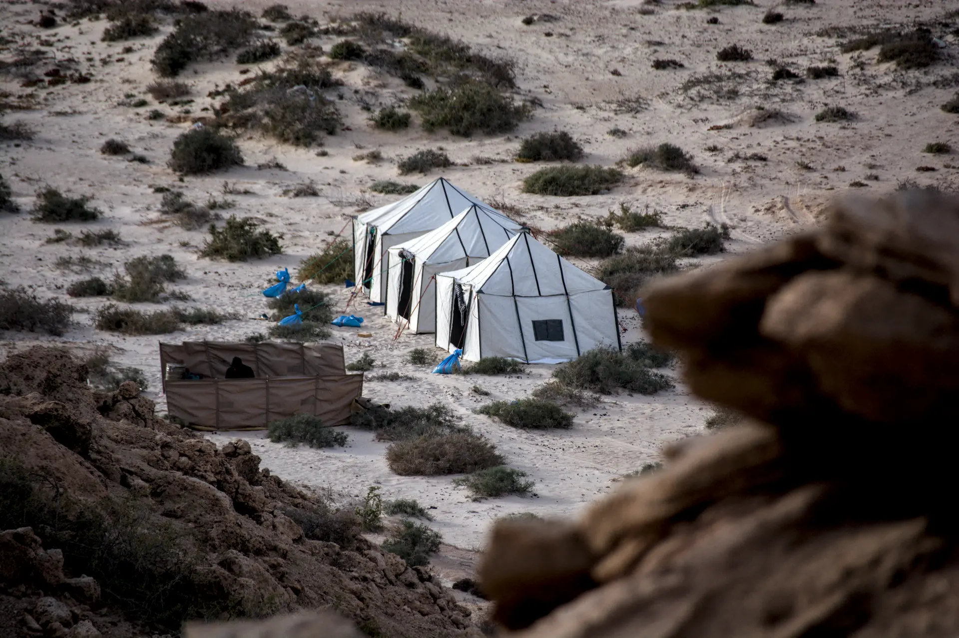 Bivouac de tournage Dakhla