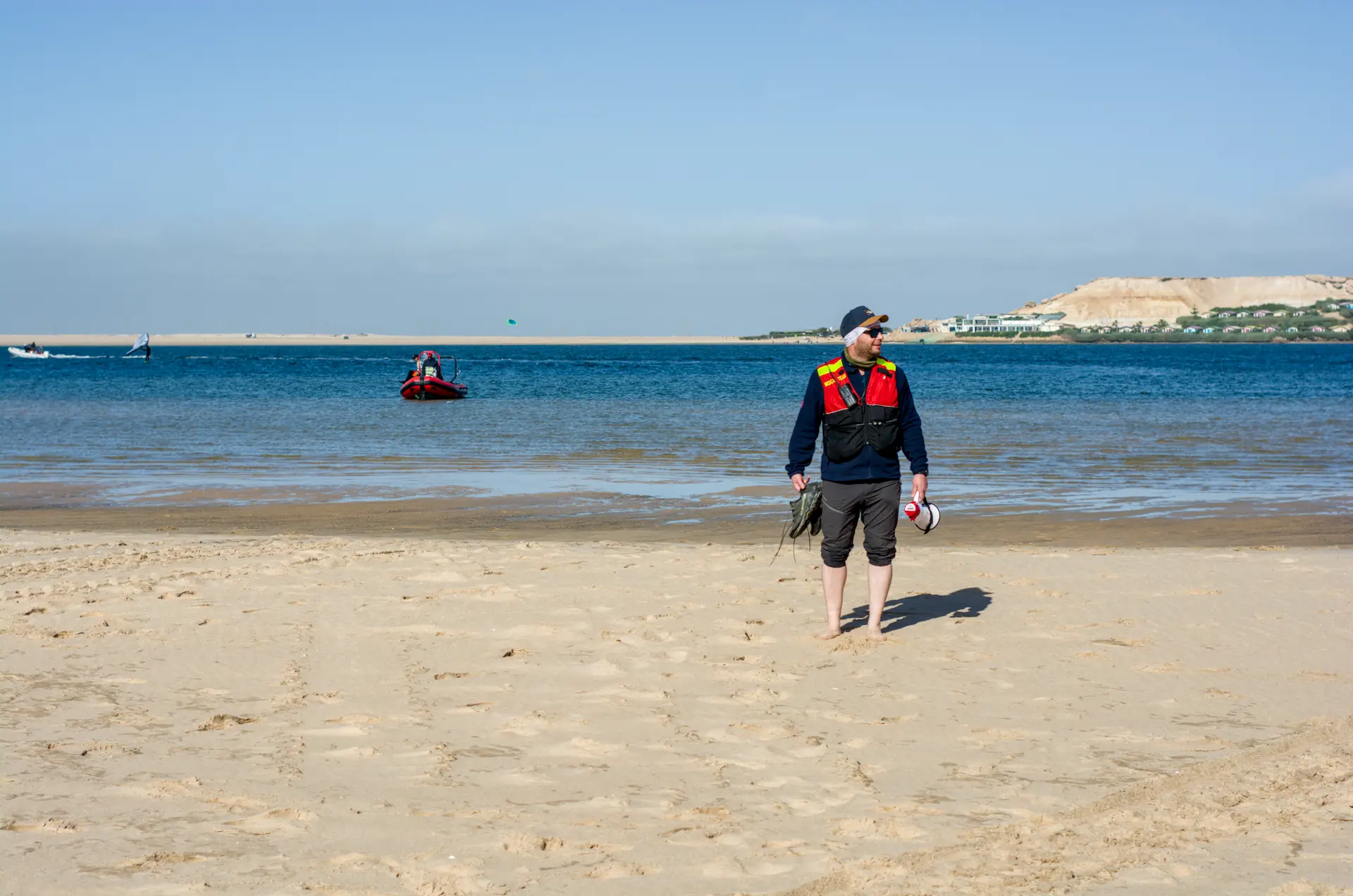 Logistique et vie de plateau à la lagune Dakhla